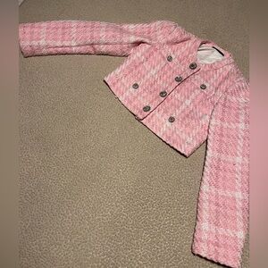 M - Hey Samy Pink Cropped Women's Jacket